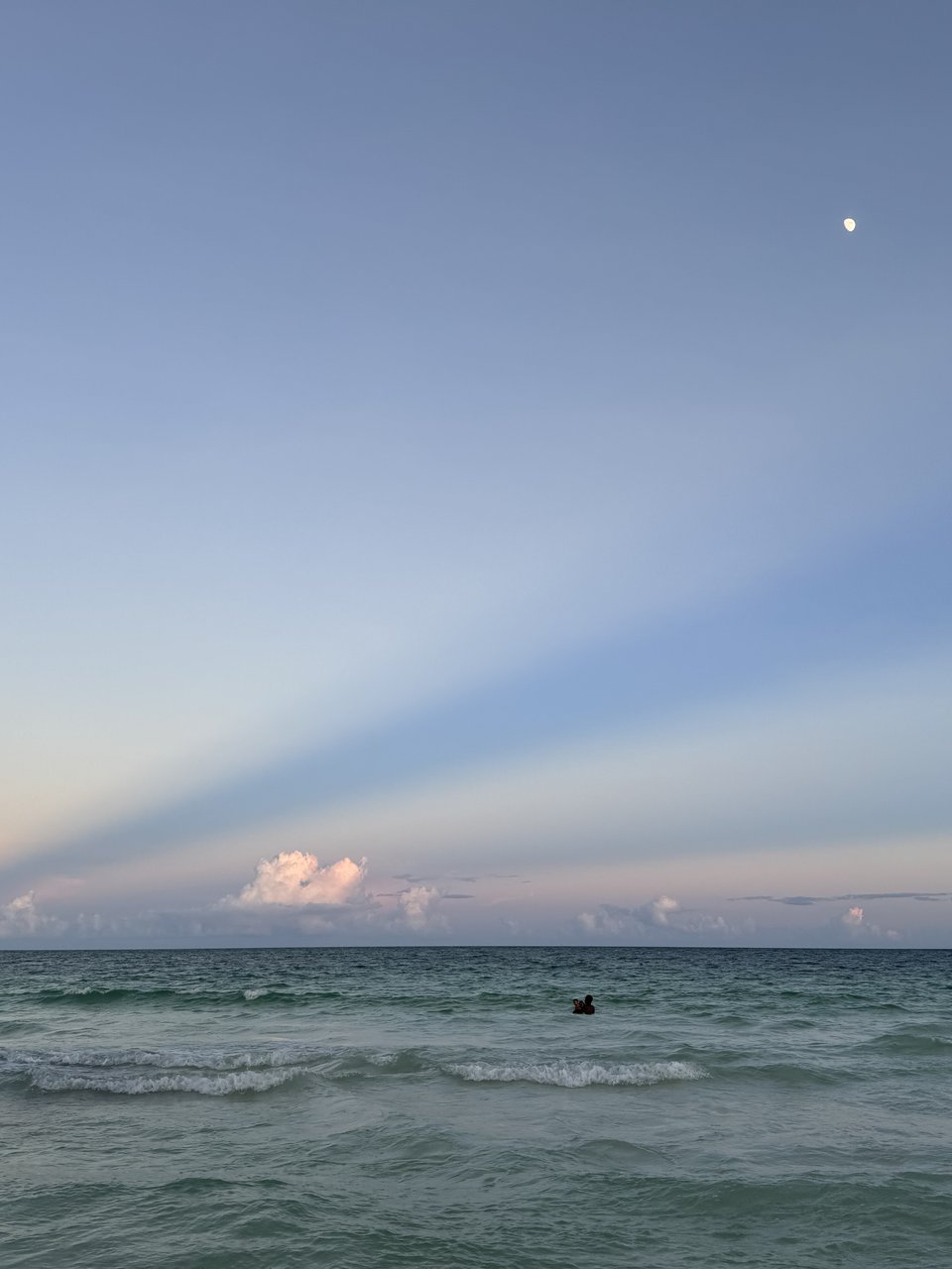 The Oaxaca coastline at sunset