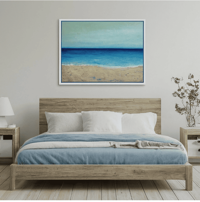 minimalist coastal bedroom